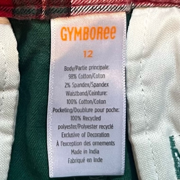 Gymboree Boys Schiffli Gingerbread Twill Chino Pants - Christmas Cabin - Green - Picture 3 of 5